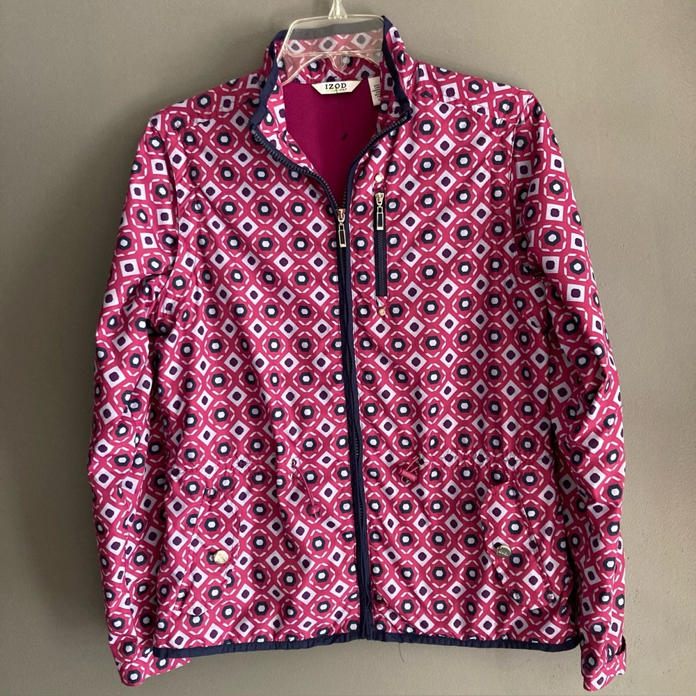 Izod Convertible Windbreaker with Zip Off Sleeves